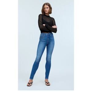 NWT Madewell Petite High-Rise Skinny Jeans in Gracey Wash Size P24